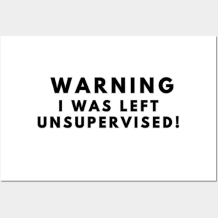 Warning: I was left unsupervised! Posters and Art